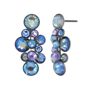 Blue/purple - Water Cascade earrings - Konplott
